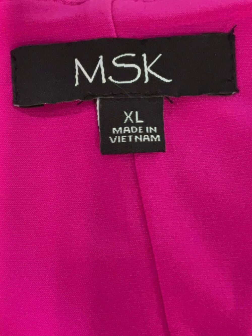 MSK Surplice Pullover Sheath Dress in Hot Pink - Size XL- Like New - Picture 10 of 11